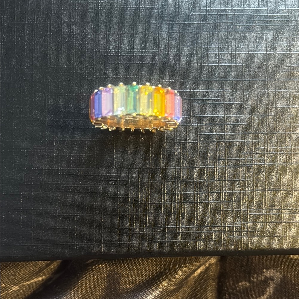 BaubleBar Rainbow Multi-Stone Ring